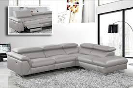 Get 5% in rewards with club o! Divani Casa Maine Modern Medium Grey Eco Leather Raf Chaise Sectional Sofa W Recliner