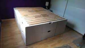 Help How Do I Make A Storage Bed Frame From Ikea Kitchen Cabinets Ikea Storage Bed Ikea Bed Hack Bed Frame With Storage
