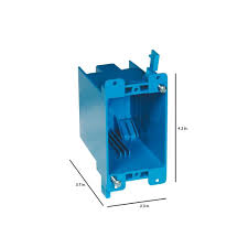 Carlon 1 Gang 20 Cu In Blue Pvc Old Work Electrical Switch And Outlet Box B120r The Home Depot In 2020 Electrical Switches Electricity Pvc