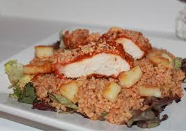 Verwijder de pit en schep het vruchtvlees met een lepel uit de schil. Lauwwarme Bulgur Met Halloumi En Krokante Kip Ramadanrecepten Nl