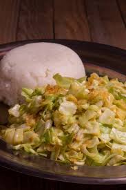 Mix the cornmeal porridge for 5 minutes. Namibian Pap And Fried Cabbage Fried Cabbage Fried Cabbage Recipes Cabbage