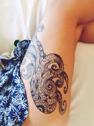 Octopus tattoos can be painted anywhere on your body because your body is a canvas. 35 Beautiful Octopus Thigh Tattoos