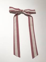 Bianca And Red Studio Western Style Long Bow 7 Wide X 11 Long Attached To Metal French Clip Red White Stripe Cotton Li Red Studio Red And White Stripes Bows
