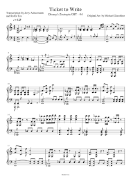 Now go through the piece and start reading. Ticket To Write Sheet Music For Piano Solo Musescore Com