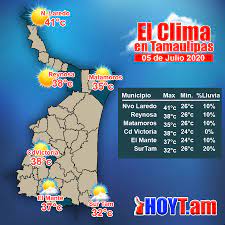 Documentación en regla hasta el 2019 ya que por. Hoy Tamaulipas Clima En Tamaulipas 05 Julio 2020 Sigue El Calor En Tamaulipas Se Esperan Hasta 45 Grados