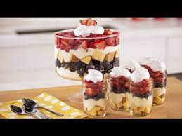 In a trifle bowl, layer the salad in the order of the ingredients listed starting with the chopped lettuce. How To Layer A Trifle Youtube