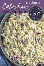 This Easy Keto Coleslaw Recipe Is Cool And Creamy The Sugar Free Coleslaw Dressing Has A Touch Of Sesam In 2021 Coleslaw Recipe Easy Low Carb Coleslaw Coleslaw Recipe