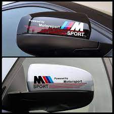 car stickers 2x car styling excellent new 3d m rearview mirror car sticker badge case for bmw e34 e36 jacke car mirror sticker car stickers car sticker design