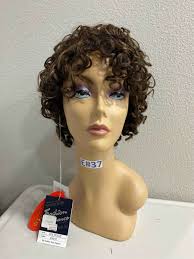 Janet Collection 100 Human Hair Wig Trudy Short 3B Perm Bargain Spiral  Curls Bob
