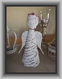 Kmz Anleitung Engel Aus Zeitungspapier Teil 2 3 Angel Basteln Mit Zeitungspapier Basteln Mit Papier Und Basteln Weihnachten