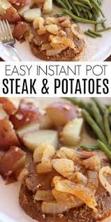 High heat and quick cooking is the best way to cook flank steak. Try This Yummy Instant Pot Steak Recipe For Dinner Tonight This Pressure Cooker Steak Instant Pot Steak Recipe Round Steak Recipes Instant Pot Dinner Recipes
