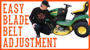 This means the belt connecting your engine to the mower deck which makes the blades to spin is loose and may be stuck between the guides. Do Lawn Mower Belts Stretch Garden Tool Expert