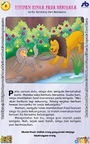 Check spelling or type a new query. Seri Dongeng Binatang Terbaik Dunia Serigala Yang Tidak Bisa Menjaga Titipan Dari Singa Ebook Anak