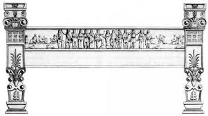 Macedonian Tombs Philip Ii Tomb Reconstruction Of Wooden Kline Drawing Of The Carved Bed Frame Found At Ancient Macedonia Macedonia Greece Macedonia Map