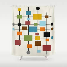 Galleries soft, neutral shower curtains 15 photos Mid Century Modern Art 1 3 Shower Curtain By Oldurbanfarmhouse Society6