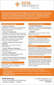 Reva University Bengaluru Teaching Jobs Non Teaching Jobs Facultyplus