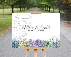 Wedding Guest Book Alternative Succulent Wedding Decor Canvas Guestbook Canvas Guest Book Wedding Diy Wedding Guest Book Guest Book Canvas