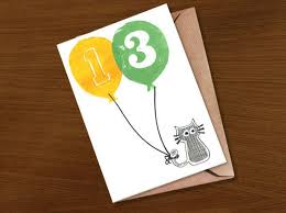Birthday Card Ideas For 13 Year Old Boy Birthday Card 13 Birthday Card 14 Birthday Card 15 13th 16th Birthday Card Old Birthday Cards Cute Birthday Cards