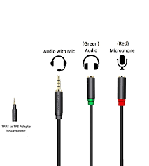 I need to be able to plug in speakers and. Av Connect 3 5 Mm 4 Pole Headphone Splitter Adapter To Audio Mic Jack Y Cable Buy Online In Grenada At Grenada Desertcart Com Productid 75856627