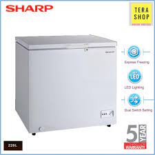Jangan terus simpan daging di dalam ruang sejuk beku / freezer. Sharp Sjc218 Chest Freezer 220l Peti Beku Shopee Malaysia