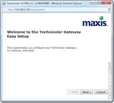 Broadband settings allow you to change the connection parameters to your service provider. Tech Arp Setting Up Maxis Ftth On The Technicolor Tg784n V3 Gateway Rev 2 0