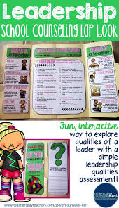 Leadership Qualities Lap Book For Elementary School Counseling Counselor Keri Elementary School Counseling Elementary School Counselor Student Leadership