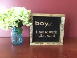 Boy Definition Wood Sign