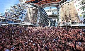 The allure of the seas, launched in 2010, weighs an incredible 225,282 gross registered tons, and carries 5,484 guests at double occupancy. Allure Of The Seas Briton Missing After Fall From World S Biggest Cruise Liner Daily Mail Online