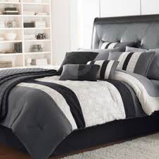 Black And Grey Comforter Set Elsie Comforter Set Comforter Sets King Comforter Sets Grey Comforter Sets