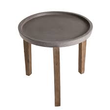 Elle sert donc de support à différents éléments tels que les verres, les tasses, les magazines, les livres ou. Table D Appoint De Jardin Ronde Beton 50x50 Cm Pieds En Bois Acacia Table Basse De Jardin Pas Cher