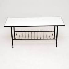 Vintage retro 1950s formica chrome kitchen table and chair set. Vintage Brass Formica Coffee Table By Jwc Payne Retrospective Interiors Retro Furniture Vintage Mid Century Furniture Vintage Danish Modern Furniture Antique Furniture London