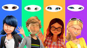 Marinette happily notes how their rooftop banter spills across different identities and god, it just isn't fair how. Wrong Eyes Ladybug Adrien Agreste Marinette Dupain Cheng Alya Chloe Render Finger Family Song Youtube