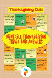 A lot of individuals admittedly had a hard t. 7 Best Printable Thanksgiving Trivia And Answers Printablee Com