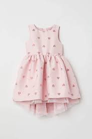H M Jacquard Weave Dress Pink Baby Girl Dresses Little Girl Outfits Kids Dress