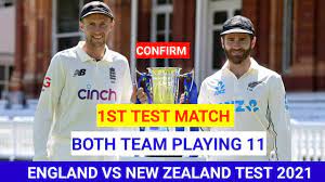England v new zealand 2021. England Vs New Zealand Test Match 2021 Eng Vs Nz 1st Test Playing 11 New Zealand Tour Of England Youtube