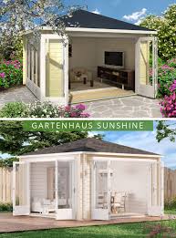 Gartenhaus Sunshine Iso Mit Grosser Falttur Gartenhaus Haus Garten