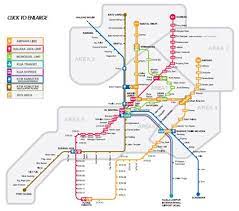 Rail transport in malaysia consists of heavy rail (including commuter rail), light rapid transit (lrt), mass rapid transit (mrt), monorails, airport rail links and a funicular railway line. Transportation Within Kuala Lumpur Lrt Map Train Map Transit Map