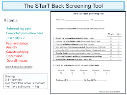 Image result for Start Back Screening Tool