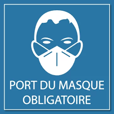 Ni le logo ni l'expéditeur de l'administration fédérale ne peuvent être utilisés. Logo Port Du Masque Obligatoire Stock Vektorgrafik Adobe Stock