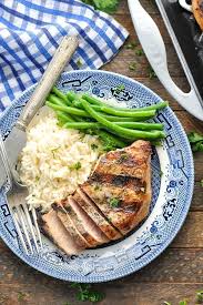 Cooking time will be 6 to 10 minutes depending on the thickness of the chops, how cool they were at the start of cooking, and whether they were brined. Perfect 15 Minute Grilled Pork Chops The Seasoned Mom