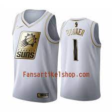 Original champion phoenix suns nba trikot jersey nr. Nba Phoenix Suns Trikot Devin Booker 1 Nike 2019 2020 Weiss Golden Edition Swingman Herren