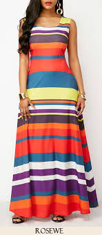 Sleeveless Pocket Round Neck Printed Maxi Dress Shop Casual Dresses Fashion Fashion Clothes Women
