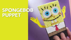 Choose either a favorite color of your child or an appropriate house color. Family Craft Time How To Make A Spongebob Squarepants Puppet