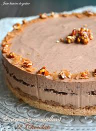 Entremets Croustillant Aux 2 Chocolats Gateaux Et Desserts Recette Dessert Recettes Sucrees