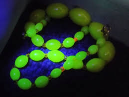 Uranium glass is a type of glass which has real uranium added to give it a more vivid colour. Uranium Glass Jewellery Feel The Jewels News Blog