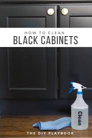 how to clean dark kitchen cabinets
