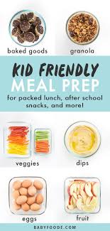 No matter what your family or their lifestyle looks like from day to day, fitting a healthy breakfast into each morning might be a challenge. 40 Kid Friendly Weekly Food Prep Ideas Perfect For School Lunches Quick Snacks Baby Foode