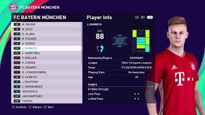 1405 joshua kimmich pictures from 2021. Pes 2021 Bayern Munchen Faces And Ratings Manuel Neuer Lewandowski Kimmich Youtube