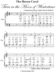 A Zhuron Carol Beginner Piano Sheet Music Sponsored Beginner Piano Sheet Download Ad Huron Carol Sheet Music Carole