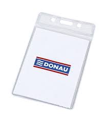 Kan festes i belte, lomme, m.m. Id Kortholder 59x92mm Transparent Office Products 8342001pl 00